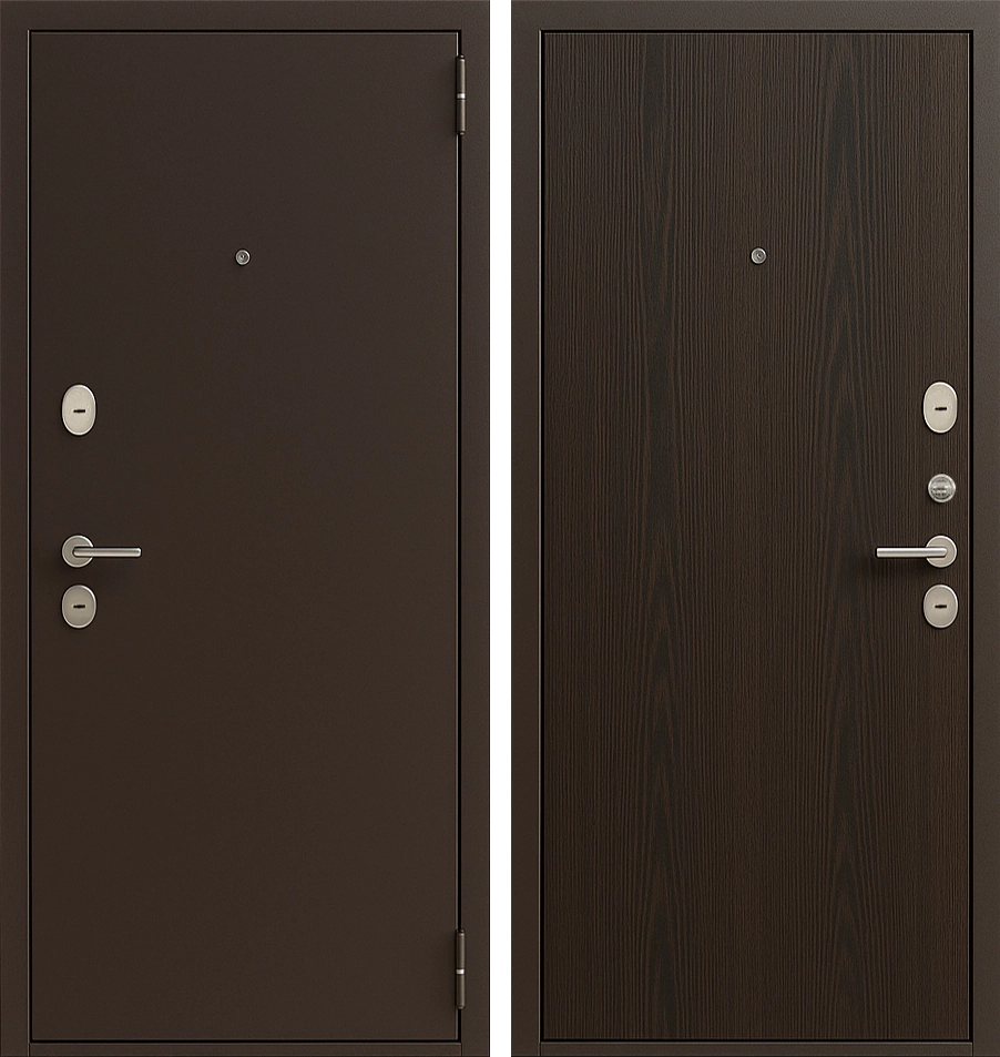Входная дверь с порошковым защитным напылением и ламинатом Форт-К82