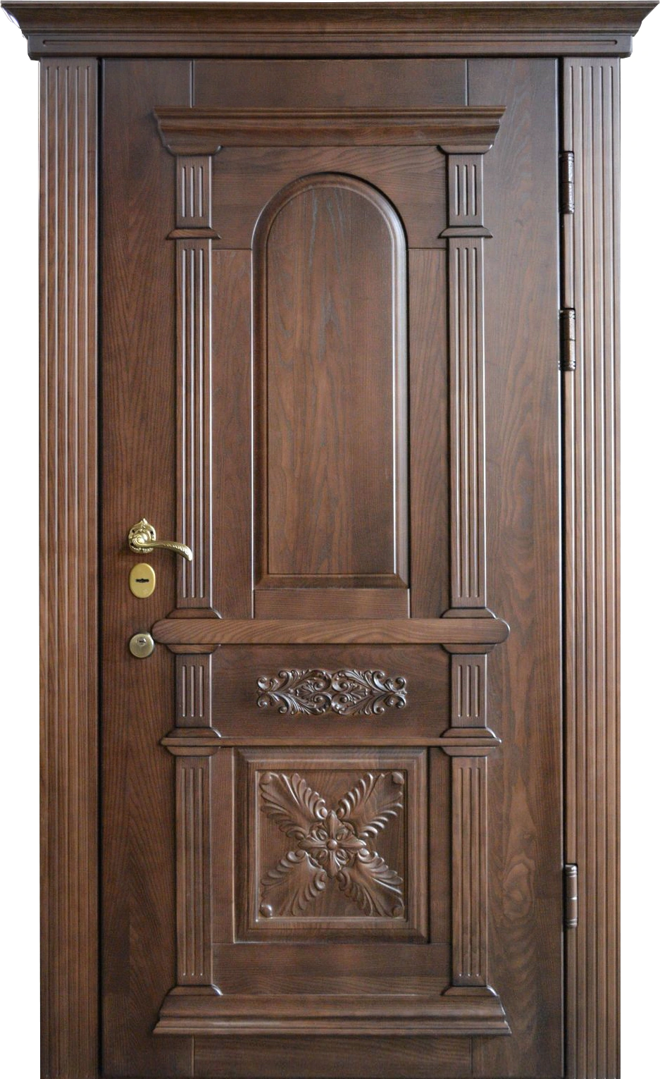 Входная филенчатая дверь с массивом дуба Прайд-К95